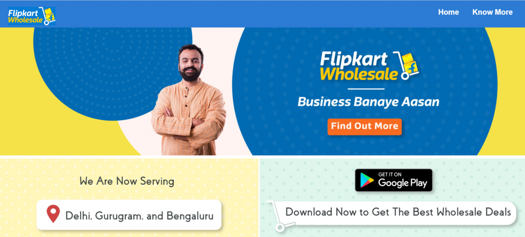 Flipkart wholesale interface