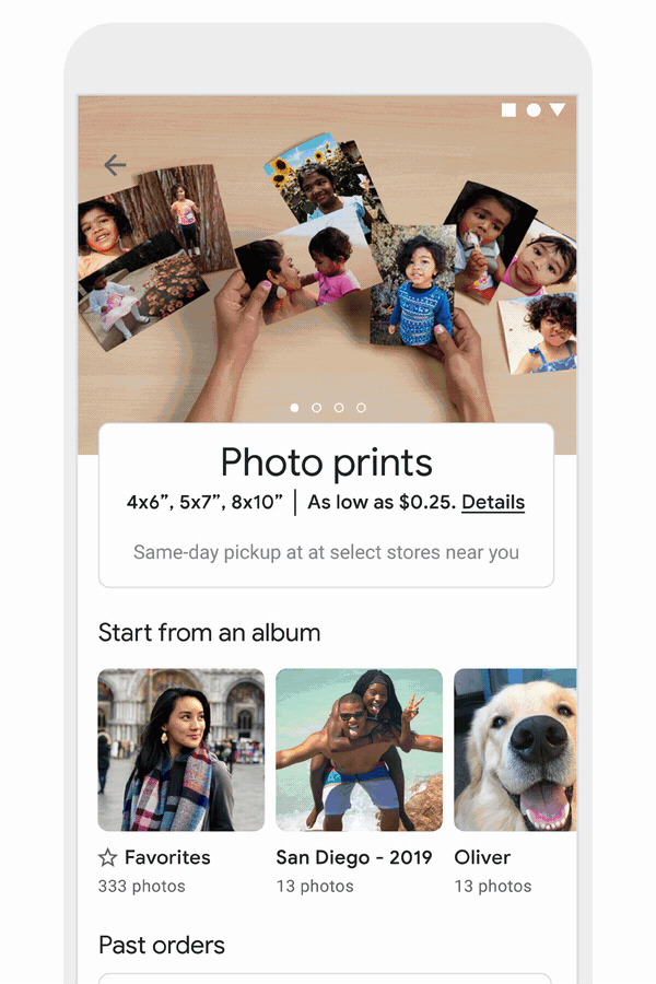 Google photos ordered at Walgreens